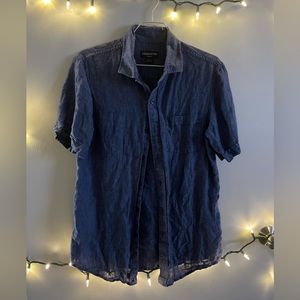 Claiborne Small Short Sleeve Button Up